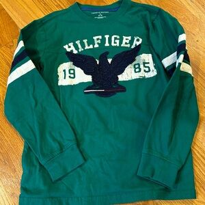 Green Tommy Hilfiger long sleeve T-shirt size M or 8-10